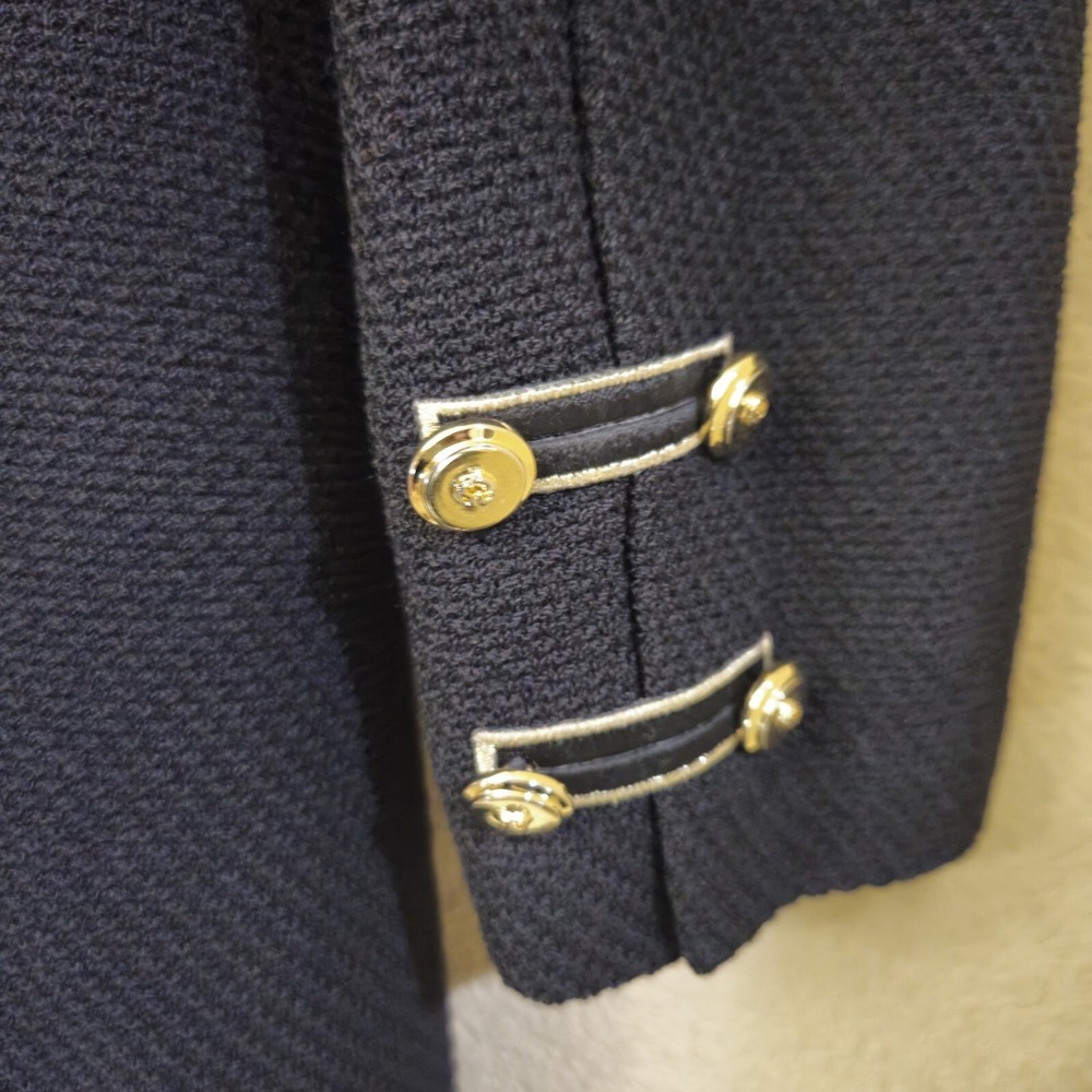 Vtg St John Blazer Womens 10‎ Military Old Money Equestrian Structure Classy - Picture 6 of 10